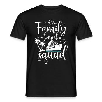 Cruise Family Trip Family Patry Ship Holidays - Men's T-Shirt - black - Front - AI Model Male 178 light (178cm)