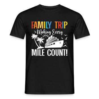 Cruise Family Trip Family Patry Ship Holidays - Men's T-Shirt - black - Front - AI Model Male 178 light (178cm)