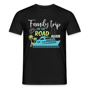 Cruise Family Trip Family Patry Ship Holidays - Men's T-Shirt - black - Front - AI Model Male 178 light (178cm)
