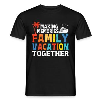 Cruise Family Trip Family Patry Ship Holidays - Men's T-Shirt - black - Front - AI Model Male 178 light (178cm)