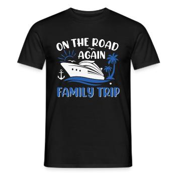 Cruise Family Trip Family Patry Ship Holidays - Men's T-Shirt - black - Front - AI Model Male 178 light (178cm)