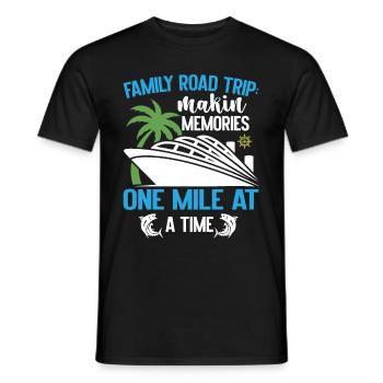 Cruise Family Trip Family Patry Ship Holidays - Men's T-Shirt - black - Front - AI Model Male 178 light (178cm)