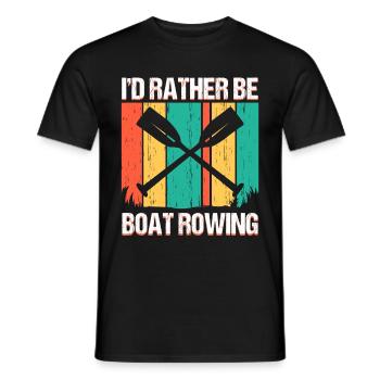 Rowboot Der Crew Boot Rowboot Rower Rowes Rower - Männer T-Shirt - Schwarz - Vorne - AI Model Male 178 light (178cm)