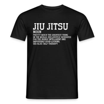 Jiu Jitsu Brésilien BJJ MMA Grappling - T-shirt homme - noir - Devant - AI Model Male 178 light (178cm)