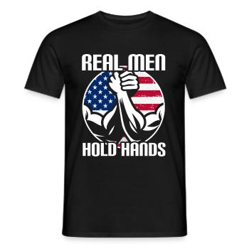 Arm Wrestling Armwrestling Arm Wrestler - Men's T-Shirt - black - Front - AI Model Male 178 light (178cm)