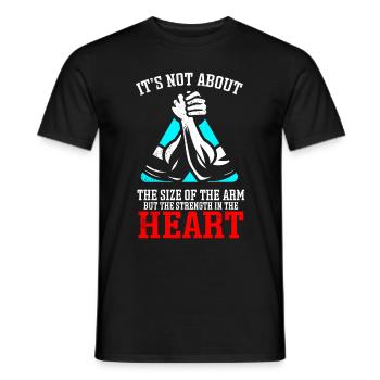 Arm Wrestling Armwrestling Arm Wrestler - Men's T-Shirt - black - Front - AI Model Male 178 light (178cm)