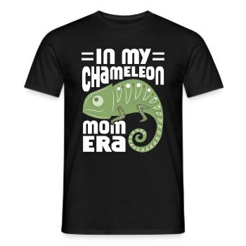 Caméléon Reptile Gardien de Zoo lézard Safari - T-shirt homme - noir - Devant - AI Model Male 178 light (178cm)