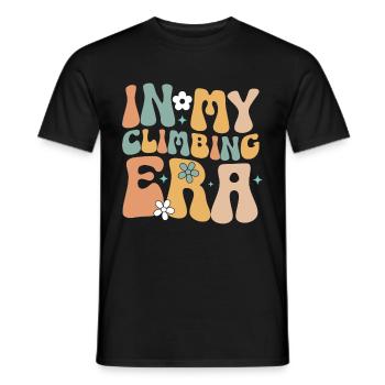 Grimpeur Escalade Montagne - T-shirt homme - noir - Devant - AI Model Male 178 light (178cm)