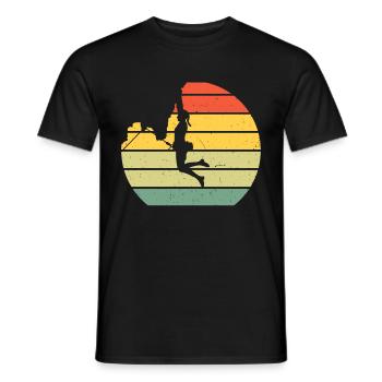 Grimpeur Escalade Montagne - T-shirt homme - noir - Devant - AI Model Male 178 light (178cm)