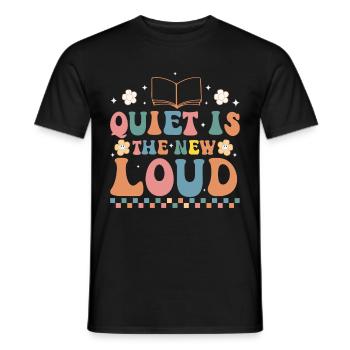 Groovy Reading Librarian Funny Library - Men's T-Shirt - black - Front - AI Model Male 178 light (178cm)