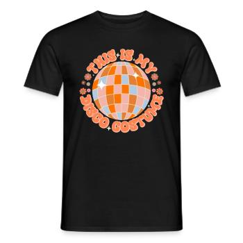 Disco Groovy Hippie 70s 80er Vintage Siebziger - Männer T-Shirt - Schwarz - Vorne - AI Model Male 178 light (178cm)