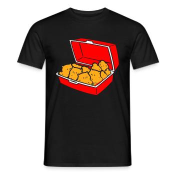 Kitten Nuggets Cute Fast Food Cat Food - Men's T-Shirt - black - Front - AI Model Male 178 light (178cm)