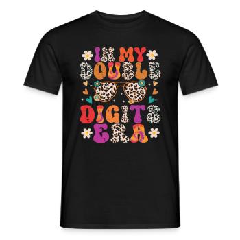 Double Digit Birthday Decoration Girls 10 - Men's T-Shirt - black - Front - AI Model Male 178 light (178cm)