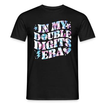 Décoration d’anniversaire à deux chiffres filles 10 - T-shirt homme - noir - Devant - AI Model Male 178 light (178cm)