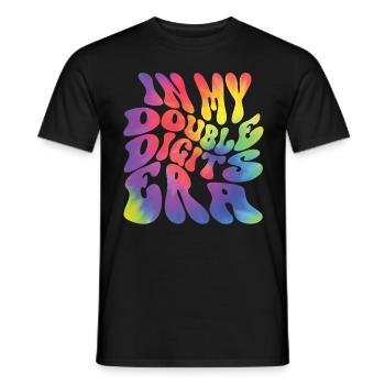 Décoration d’anniversaire à deux chiffres filles 10 - T-shirt homme - noir - Devant - AI Model Male 178 light (178cm)