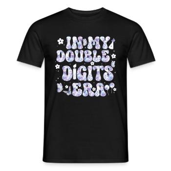 Décoration d’anniversaire à deux chiffres filles 10 - T-shirt homme - noir - Devant - AI Model Male 178 light (178cm)
