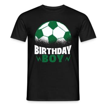 Geburtstagsbuldenfußballspieler Bday Team Party - Männer T-Shirt - Schwarz - Vorne - AI Model Male 178 light (178cm)