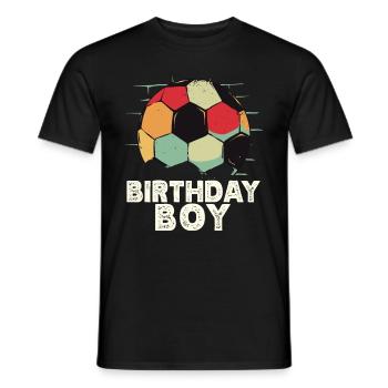 Geburtstagsbuldenfußballspieler Bday Team Party - Männer T-Shirt - Schwarz - Vorne - AI Model Male 178 light (178cm)