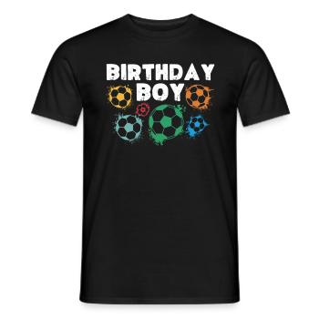 Geburtstagsbuldenfußballspieler Bday Team Party - Männer T-Shirt - Schwarz - Vorne - AI Model Male 178 light (178cm)