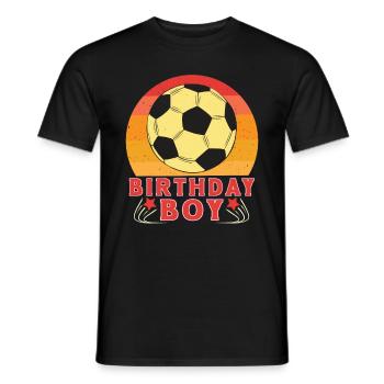 Geburtstagsbuldenfußballspieler Bday Team Party - Männer T-Shirt - Schwarz - Vorne - AI Model Male 178 light (178cm)