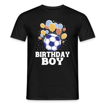 Geburtstagsbuldenfußballspieler Bday Team Party - Männer T-Shirt - Schwarz - Vorne - AI Model Male 178 light (178cm)