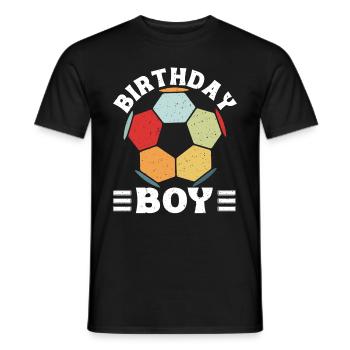 Geburtstagsbuldenfußballspieler Bday Team Party - Männer T-Shirt - Schwarz - Vorne - AI Model Male 178 light (178cm)