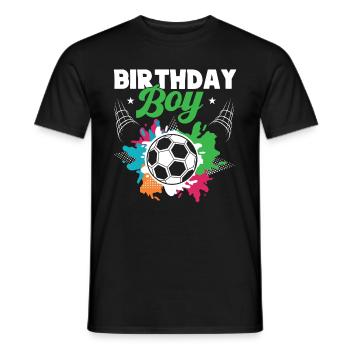 Geburtstagsbuldenfußballspieler Bday Team Party - Männer T-Shirt - Schwarz - Vorne - AI Model Male 178 light (178cm)