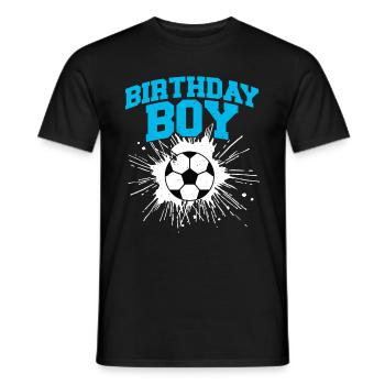 Geburtstagsbuldenfußballspieler Bday Team Party - Männer T-Shirt - Schwarz - Vorne - AI Model Male 178 light (178cm)