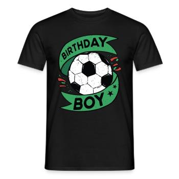 Geburtstagsbuldenfußballspieler Bday Team Party - Männer T-Shirt - Schwarz - Vorne - AI Model Male 178 light (178cm)