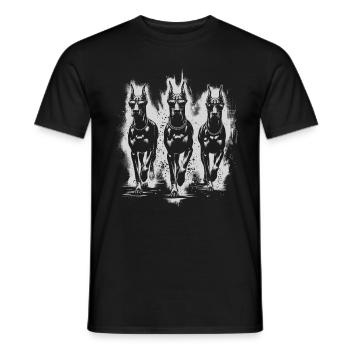 Doberman Pinscher Doberman Lover Dog Owner - Men's T-Shirt - black - Front - AI Model Male 178 light (178cm)