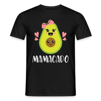 Avocado Mom Mamacado Pregnant Mom - Men's T-Shirt - black - Front - AI Model Male 178 light (178cm)