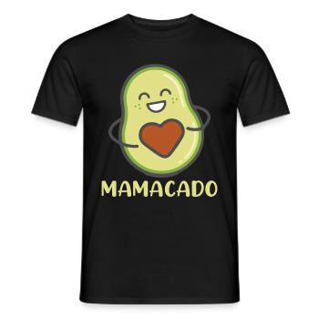 Avocado Mom Mamacado Pregnant Mom - Men's T-Shirt - black - Front - AI Model Male 178 light (178cm)