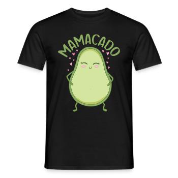 Avocado Mom Mamacado Pregnant Mom - Men's T-Shirt - black - Front - AI Model Male 178 light (178cm)