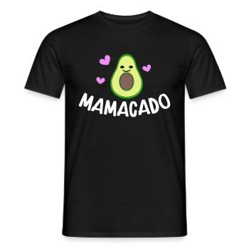 Avocado Mom Mamacado Pregnant Mom - Men's T-Shirt - black - Front - AI Model Male 178 light (178cm)