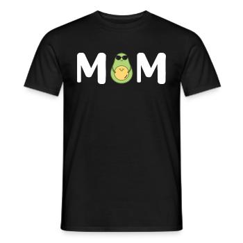 Avocado Mom Mamacado Pregnant Mom - Men's T-Shirt - black - Front - AI Model Male 178 light (178cm)