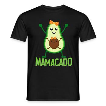 Avocado Mom Mamacado Pregnant Mom - Men's T-Shirt - black - Front - AI Model Male 178 light (178cm)