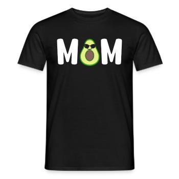Avocado Mom Mamacado Pregnant Mom - Men's T-Shirt - black - Front - AI Model Male 178 light (178cm)