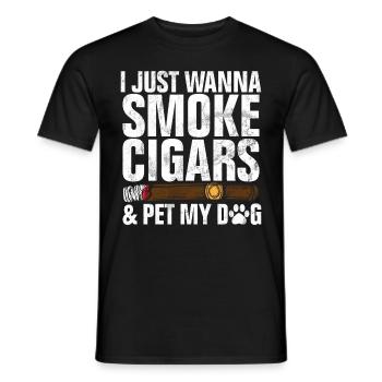 Fumeur de cigares - T-shirt homme - noir - Devant - AI Model Male 178 light (178cm)
