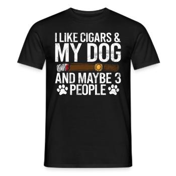 Fumeur de cigares - T-shirt homme - noir - Devant - AI Model Male 178 light (178cm)