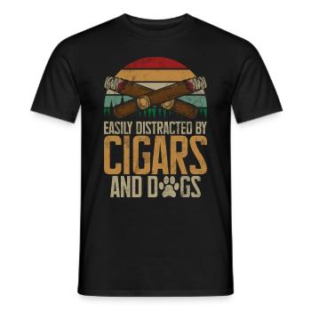 Fumeur de cigares - T-shirt homme - noir - Devant - AI Model Male 178 light (178cm)