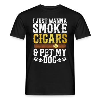 Fumeur de cigares - T-shirt homme - noir - Devant - AI Model Male 178 light (178cm)