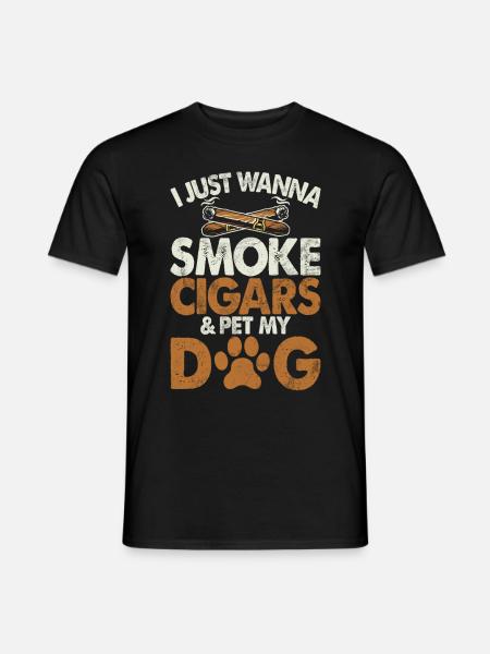 Cigar Smoker - Men's T-Shirt - black