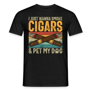 Fumeur de cigares - T-shirt homme - noir - Devant - AI Model Male 178 light (178cm)