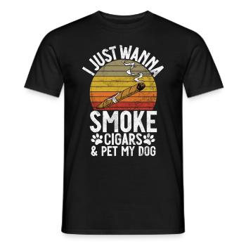Fumeur de cigares - T-shirt homme - noir - Devant - AI Model Male 178 light (178cm)
