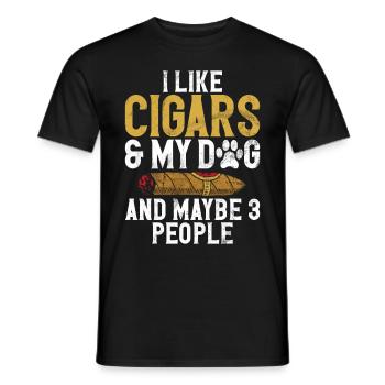 Fumeur de cigares - T-shirt homme - noir - Devant - AI Model Male 178 light (178cm)