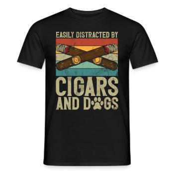 Fumeur de cigares - T-shirt homme - noir - Devant - AI Model Male 178 light (178cm)