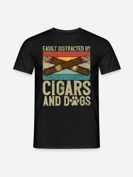 Cigar Smoker - Men's T-Shirt - black