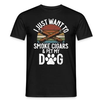 Fumeur de cigares - T-shirt homme - noir - Devant - AI Model Male 178 light (178cm)