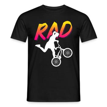 BMX Rider Girl Bike Bike Stunt Racing Kids - Men's T-Shirt - black - Front - AI Model Male 178 light (178cm)