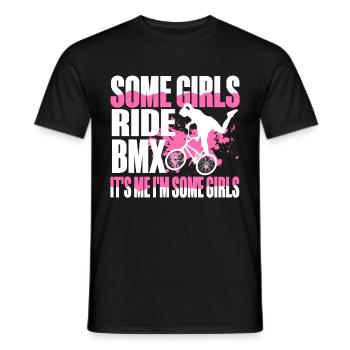 BMX Rider Fille Vélo Vélo Stunt Racing Enfants - T-shirt homme - noir - Devant - AI Model Male 178 light (178cm)